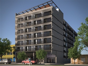 Departamento en venta en Domeyko - Obispo Edwards - Barrio República, Santiago - 1 dormitorio, 1 baño