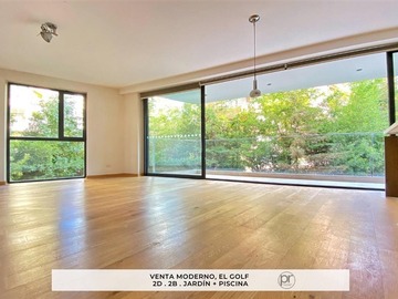 Departamento en venta en Metro Alcántara, Av Presidente Riesco, Alsacia, Las Condes - 2 dormitorios, 2 baños