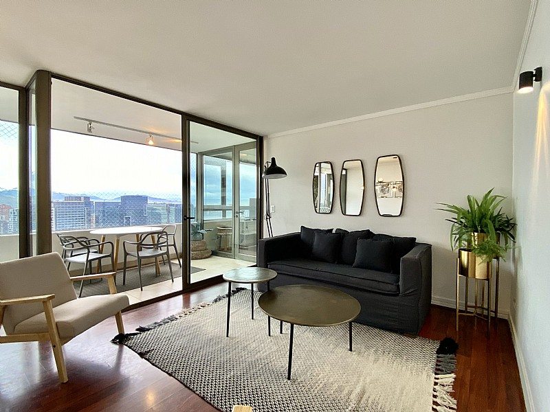 Departamento en Arriendo en Las Condes, Amoblado!! hermoso depto vista despejada al parque