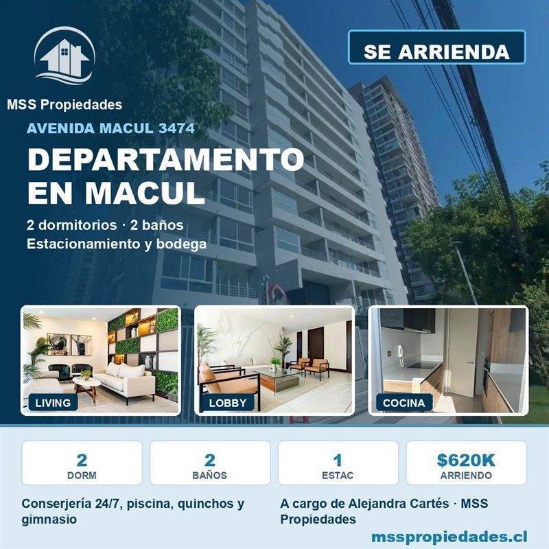 Departamento Avenida Macul 3474, Macul