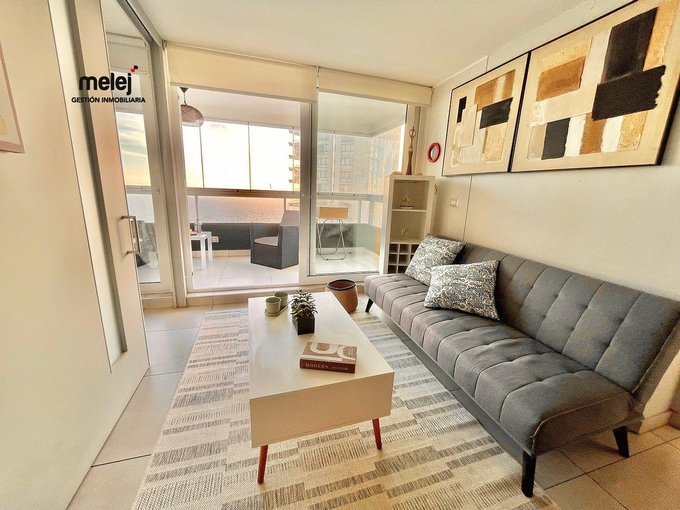 Living con salida a terraza