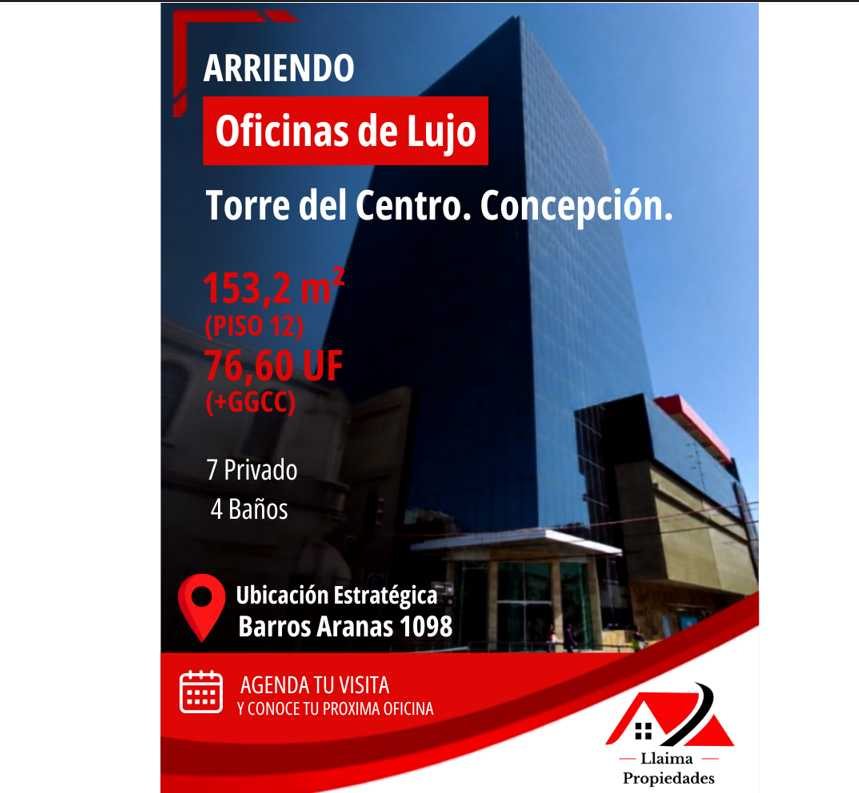 Oficina en Arriendo en Concepción, Arriendo oficina Torre del Centro. Concepción (177818)