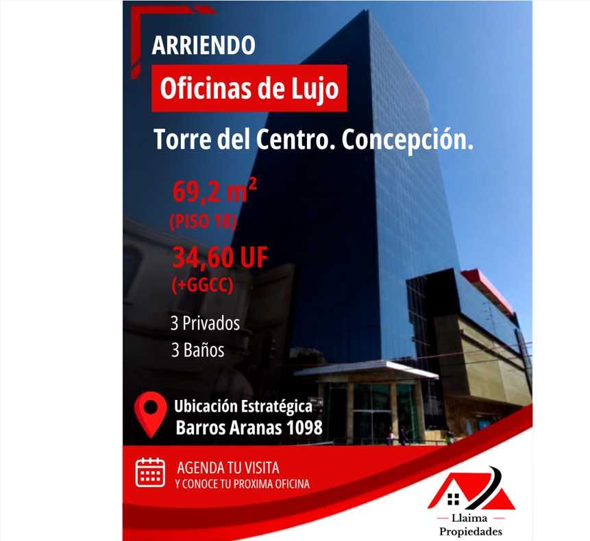 Oficina en Arriendo en Concepción, Arriendo oficina Torre del Centro. Concepción (177827)