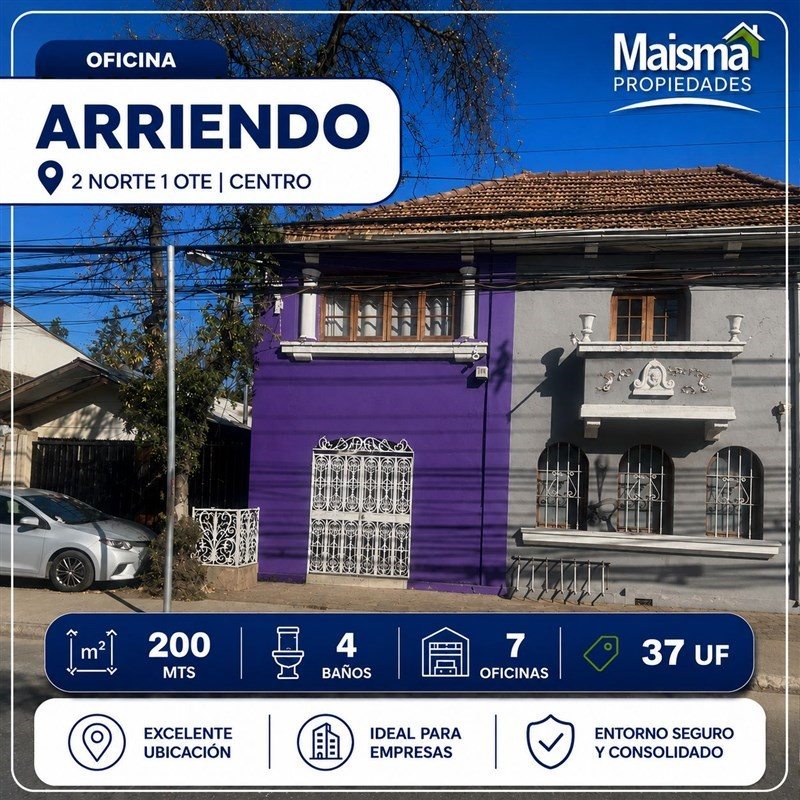 Oficina en Arriendo en Talca, Centro de talca