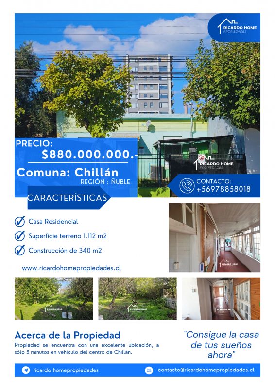 Casa en Venta en Chillán, Chillán