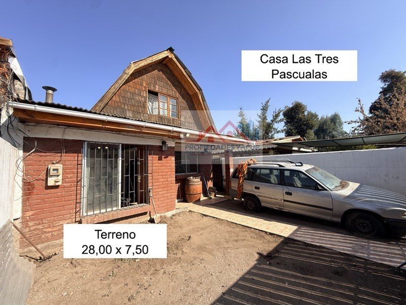 Casa en Venta en La Reina, MA - Las Tres Pascualas Casa 5Dorm 2 Baños 168/207 comedor de diario, patio delantero y trasero, Hospital Militar