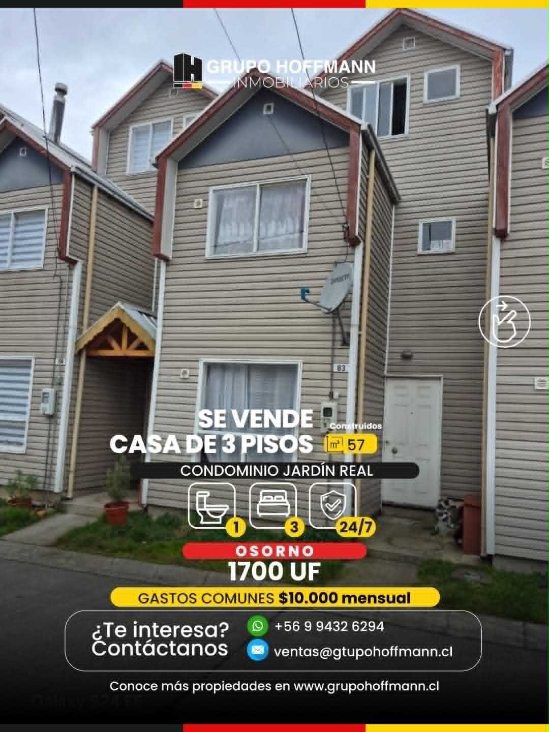 Casa en Venta en Osorno, Casa en Condominio Ideal para inversión (180568)
