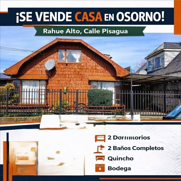 Casa de Dos Pisos en Rahue Alto con Una Buena Superficie