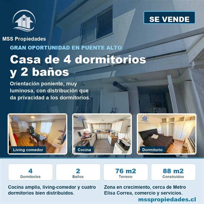 Casa Nonato Coo 3793, Puente Alto