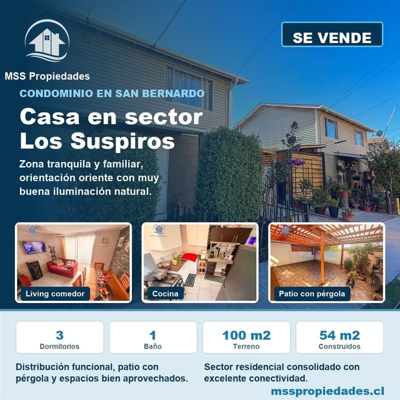 Casa en Venta en San Bernardo, Los suspitos con baquedano