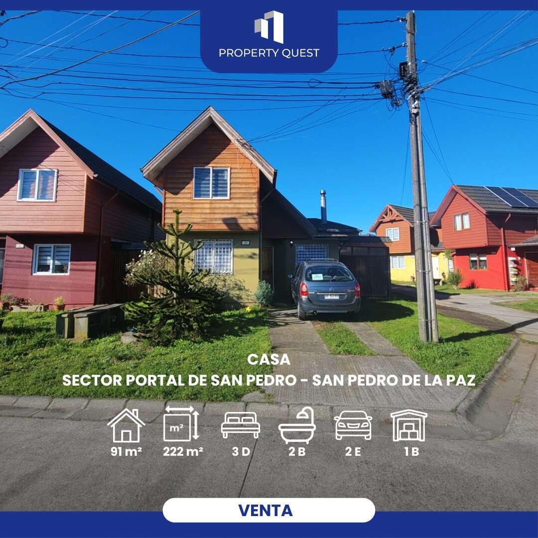 Casa en Venta en San Pedro de la Paz, Pasaje Parque Nacional Vicente Pérez Rosales