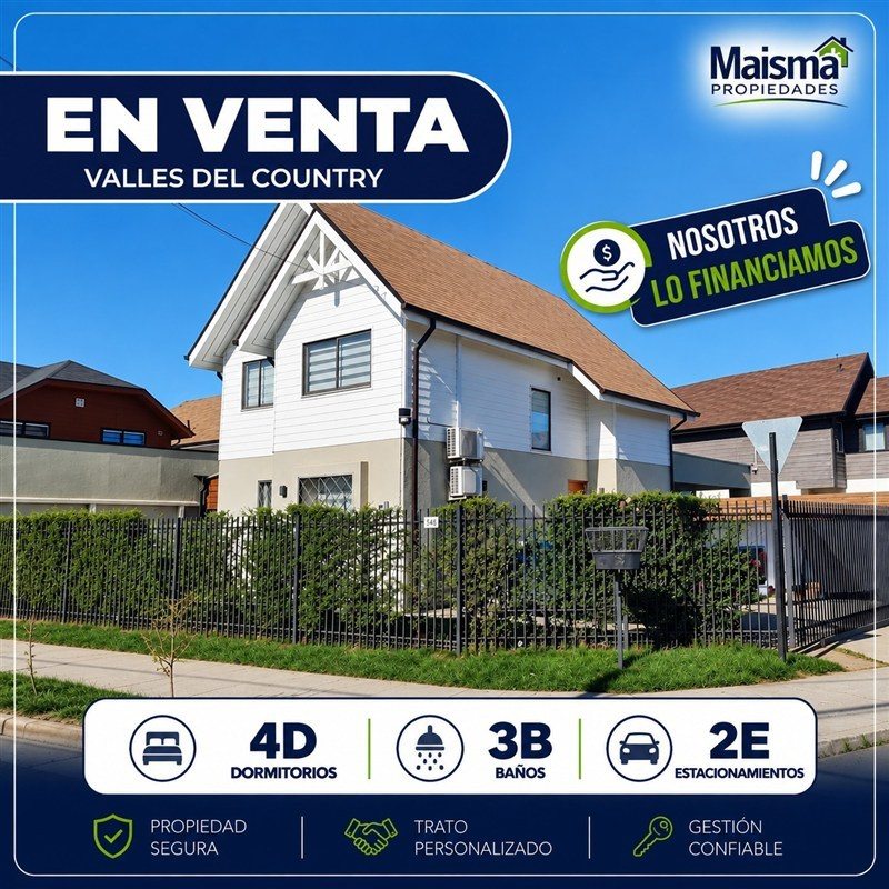 Casa en Venta en Talca, valles del country