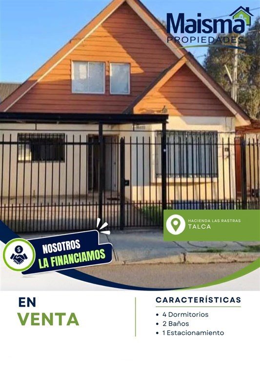 Casa en Venta en Talca, Hacienda las rastras