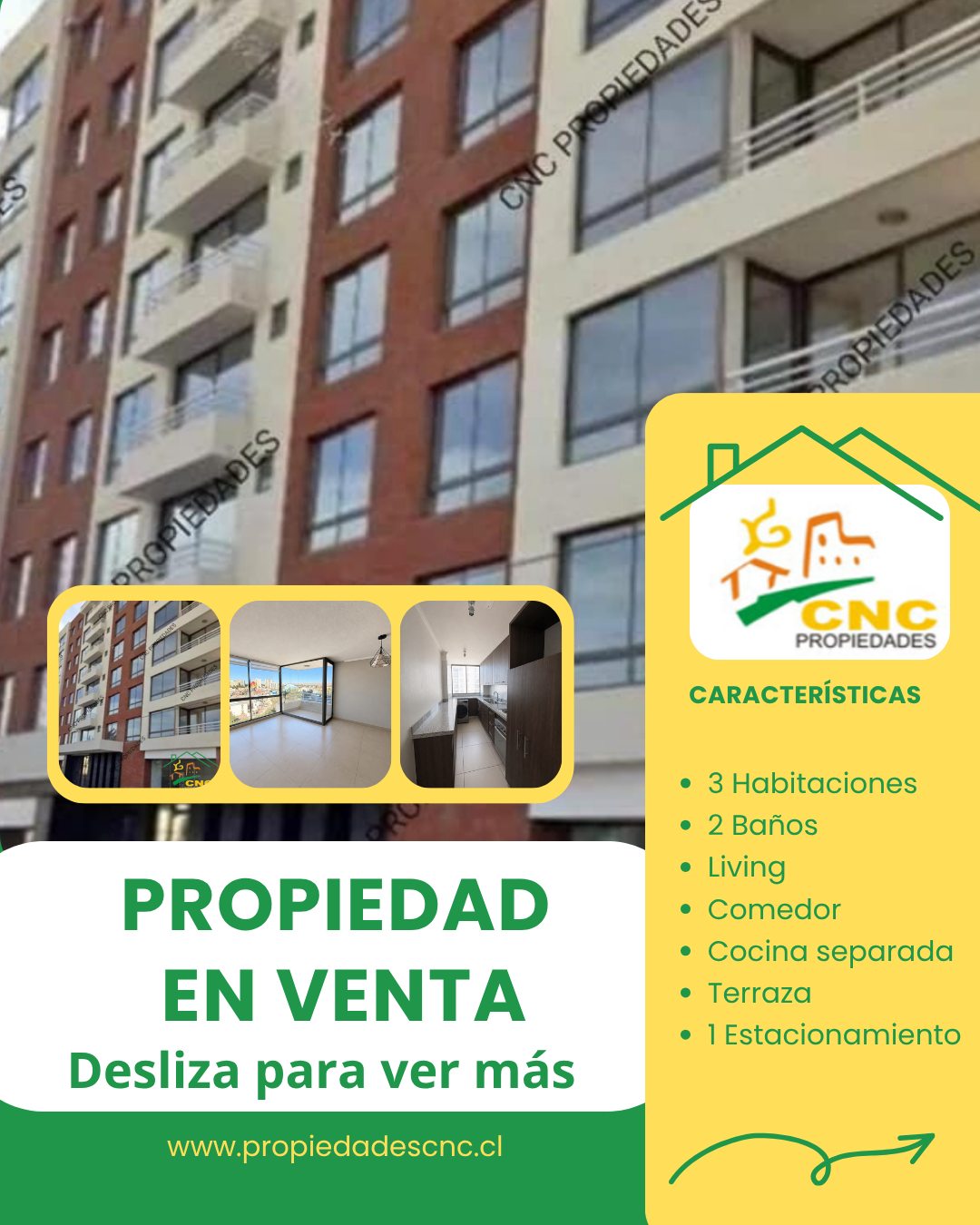 En Venta Departamento Céntrico en Calama Edificio Torre Central