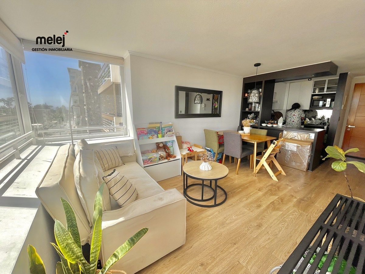 Living comedor y cocina incorporada.