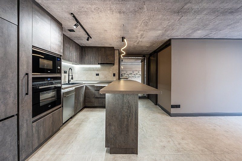 Departamento en Venta en Las Condes, Estilo moderno industrial, hermoso departamento 1d/2b/1b