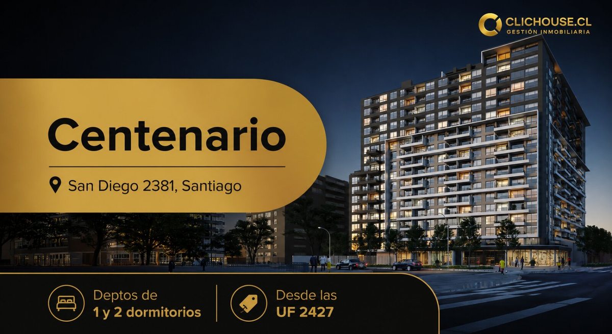 Departamento en Venta en Santiago, San Diego 2381