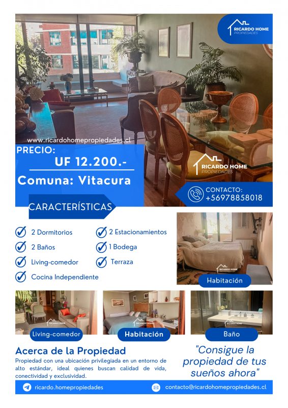 Departamento en Venta en Vitacura, Vitacura