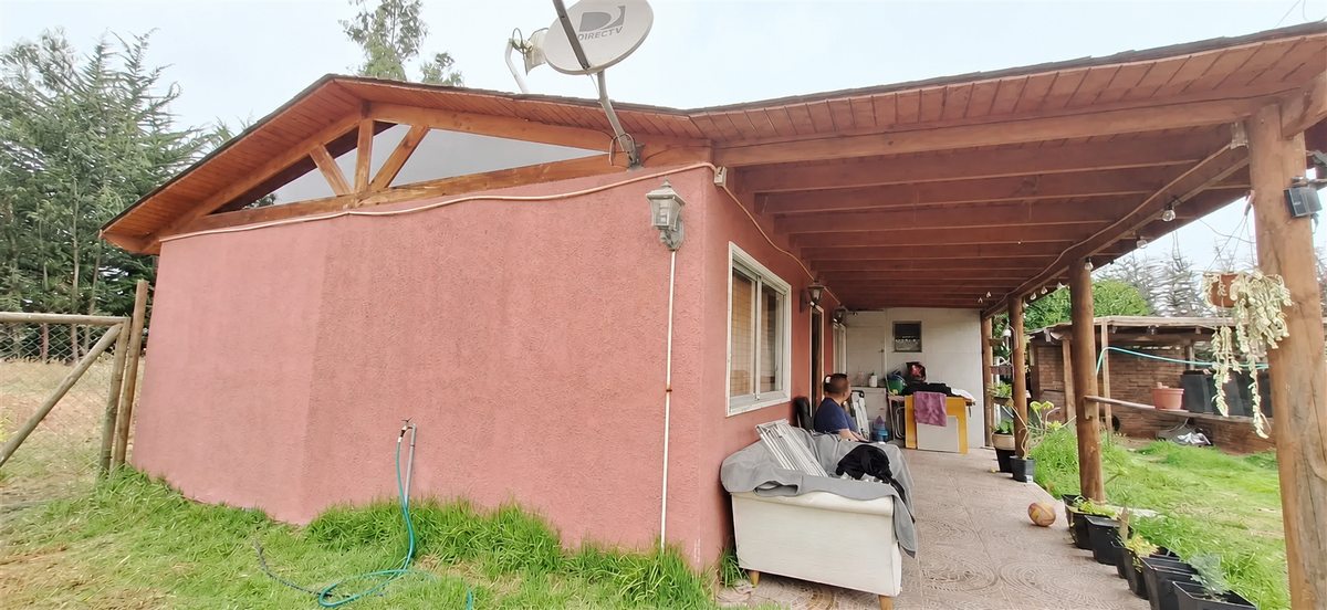 Terraza techada de la vivienda