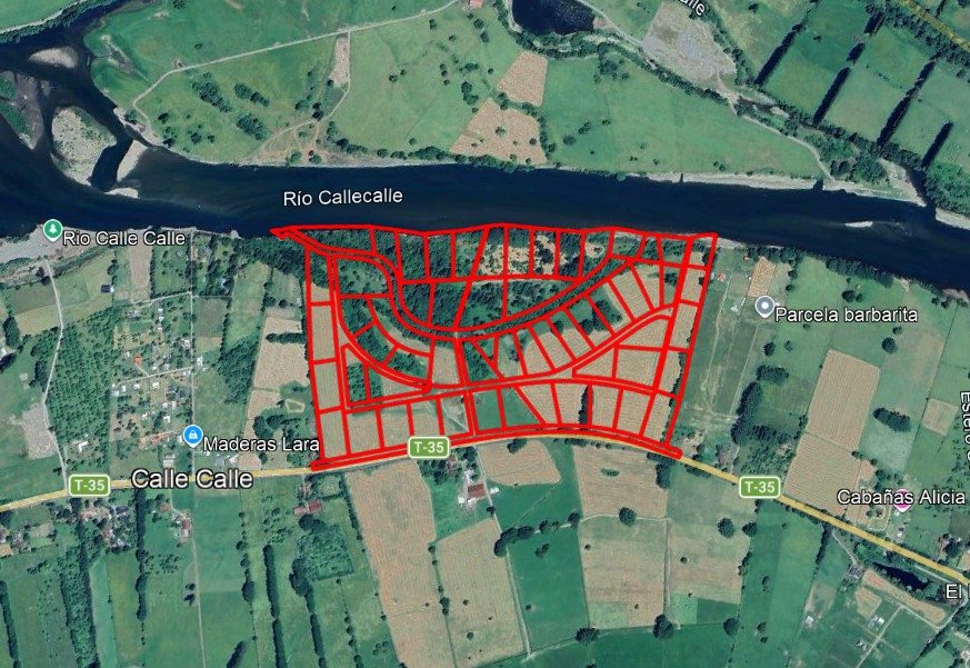 Hermoso Loteo con Acceso Al Río Calle Calle en Valdivia (Parcela)