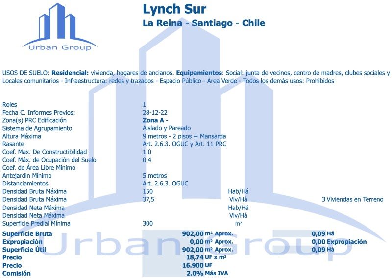 Terreno en Venta en La Reina, Apto 3 viviendas - mall plaza egaña - metro