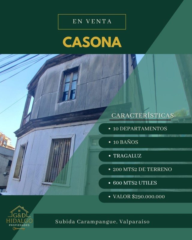 Terreno en Venta en Valparaíso, Vende g&d hidalgo propiedades